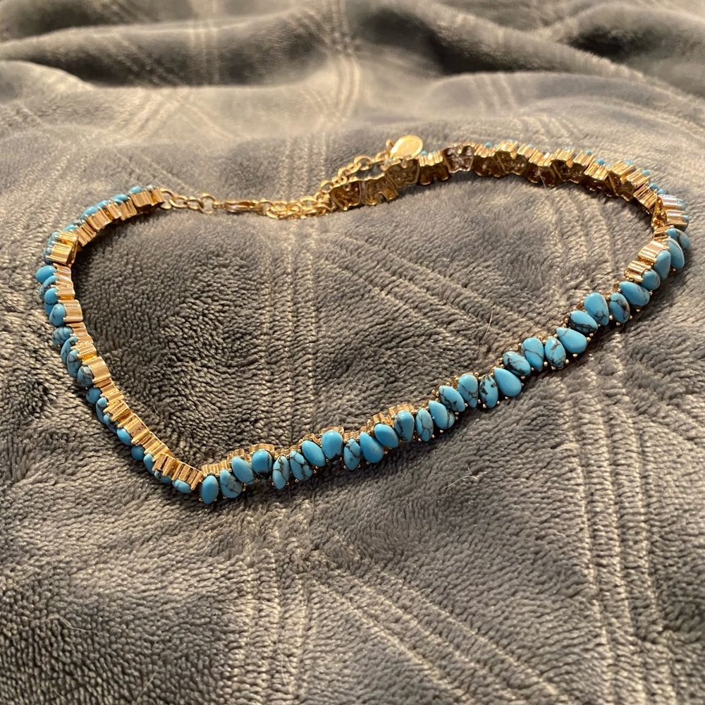 BaubleBar turquoise granite choker